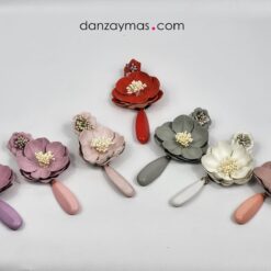 Pendientes de flamenca pastel