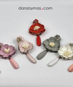 Pendientes de flamenca pastel