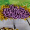 Peineta con flores preservadas