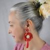 Pendientes de flamenca pastel