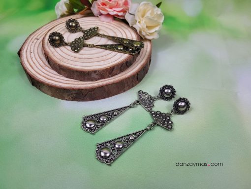 Pendientes flamencos abanicos