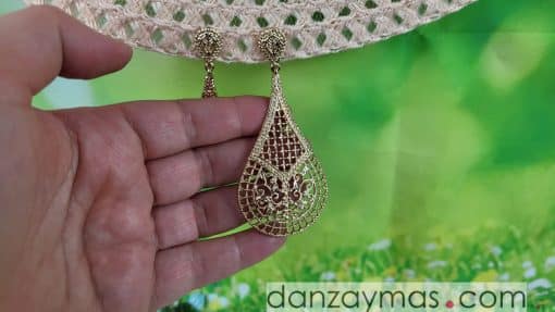 Pendientes de feria dorados