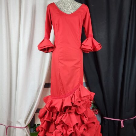 Traje de flamenca rojo