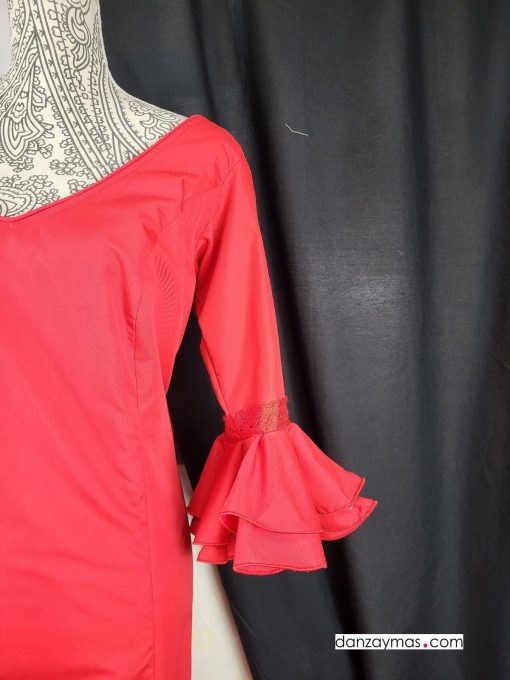 Traje de flamenca rojo