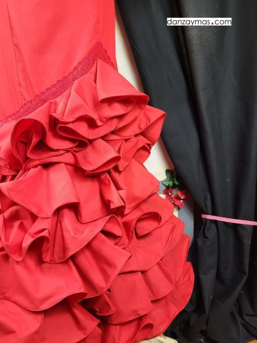 Traje de flamenca rojo