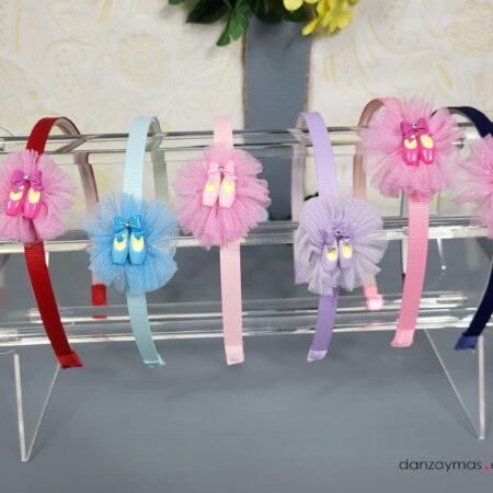 Diadema con zapatillas de ballet