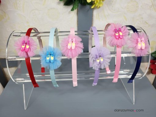 Diadema con zapatillas de ballet