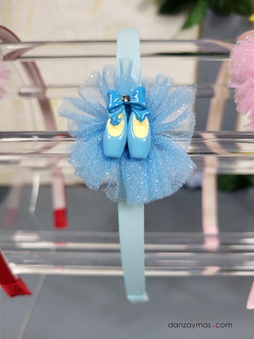 Diadema con zapatillas de ballet