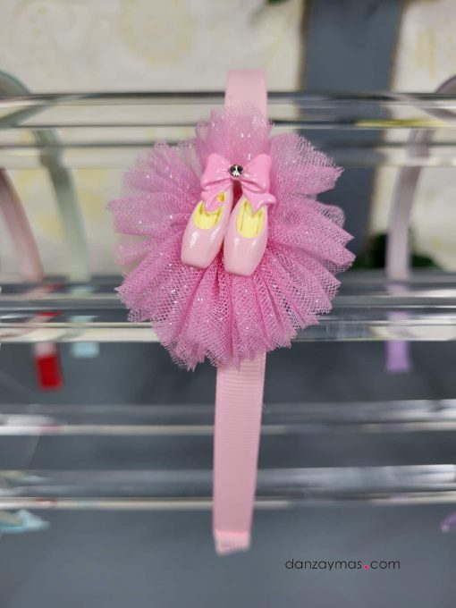 Diadema con zapatillas de ballet