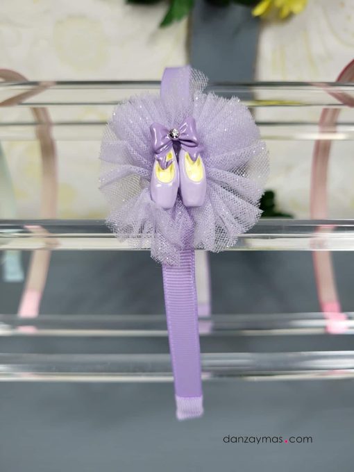 Diadema con zapatillas de ballet
