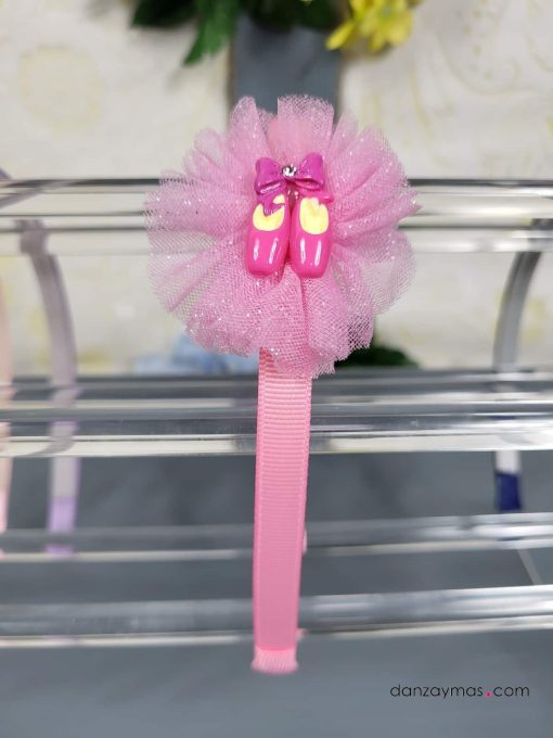 Diadema con zapatillas de ballet