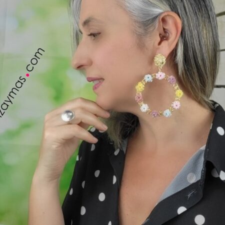 Aros flamencos dorados