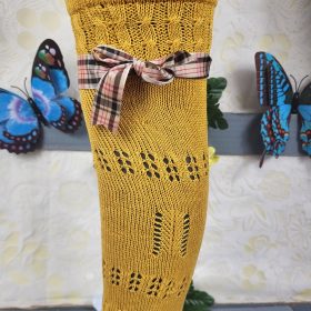 Calcetas Verdes De Calado Para Traje Huertano Y Fallero – Talla 39-45, Algodón Con Elastano