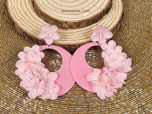 Aros de flamenca con florecitas
