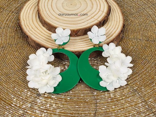 Aros de flamenca con florecitas