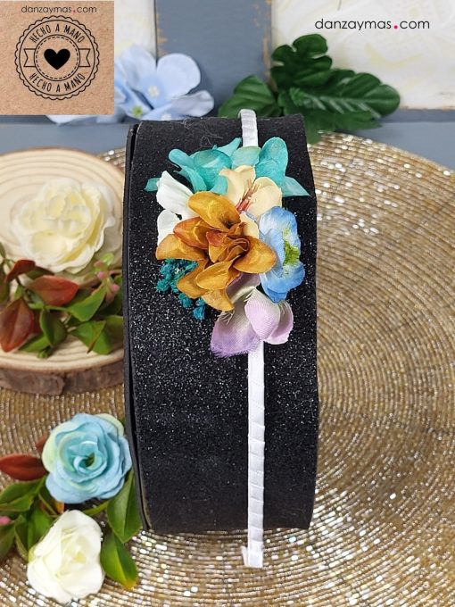 Diadema traje regional flores