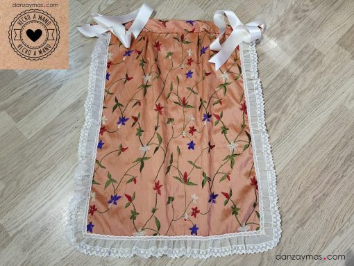 Delantal señora traje regional seda