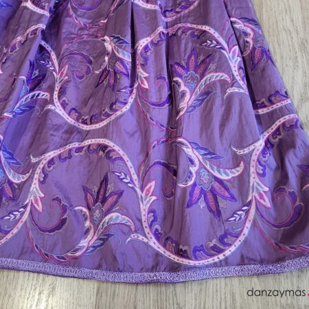 Refajo bordado lilas