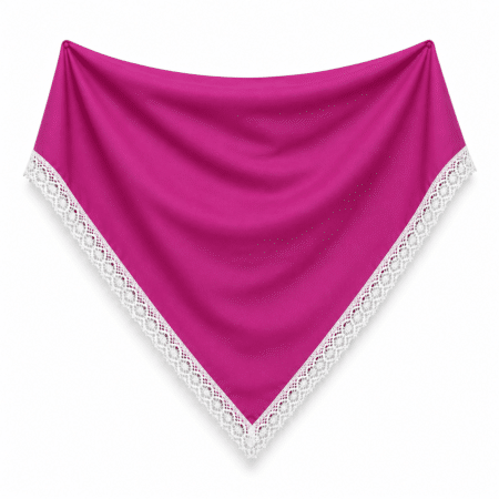 Pañoletas de huertana para traje regional murciano disponibles en varios colores tradicionales-buganvilla