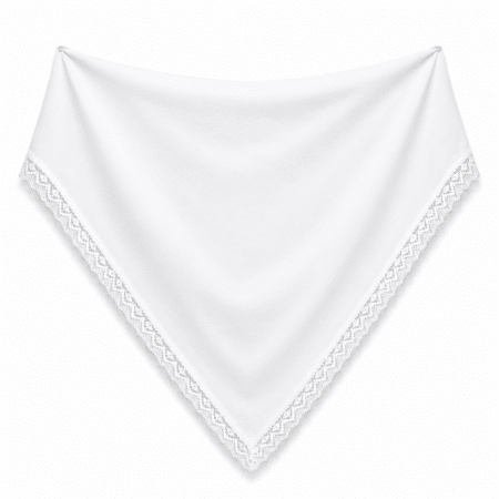 Pañoletas de huertana para traje regional murciano disponibles en varios colores tradicionales-blanco