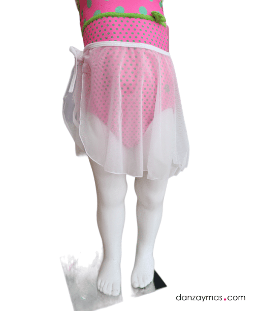 Falda ballet blanca atada