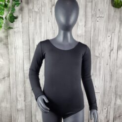 Maillot ballet manga larga negro