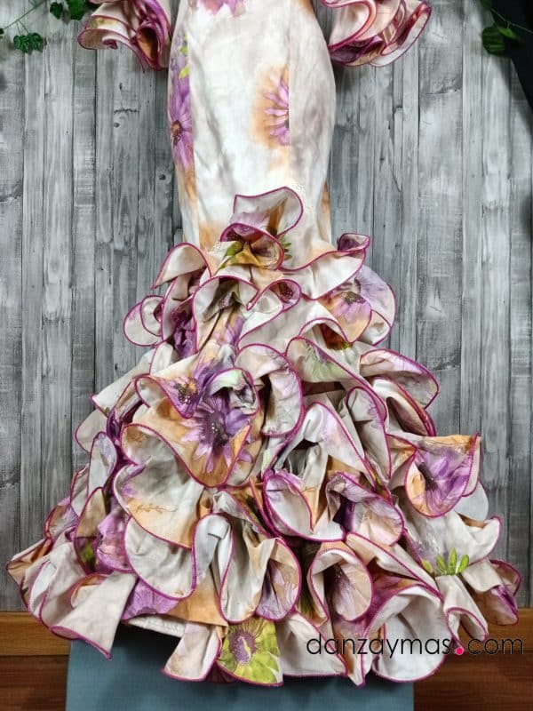 Traje de flamenca girasoles