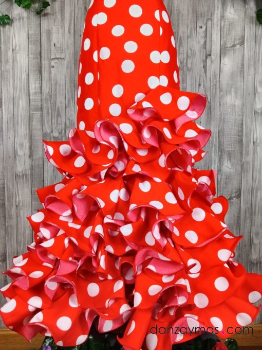 Falda flamenca en roja