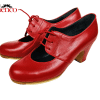 Zapatos de flamenca rojos