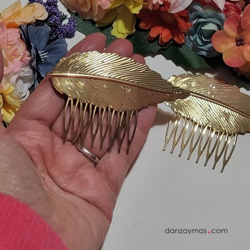 Peinecillo de flamenca en oro
