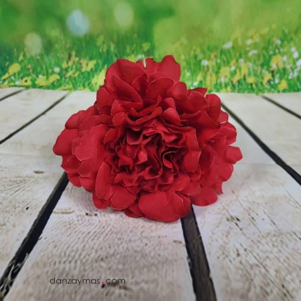 Flor peonia de flamenca