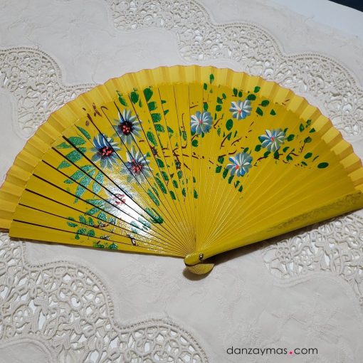 Abanico pequeño con flores