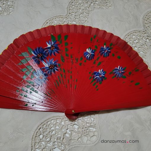 Abanico pequeño con flores