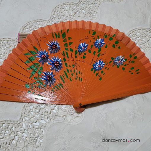 Abanico pequeño con flores