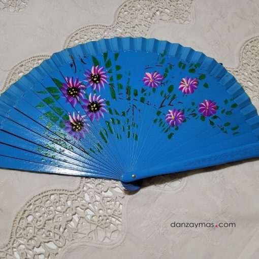 Abanico pequeño con flores