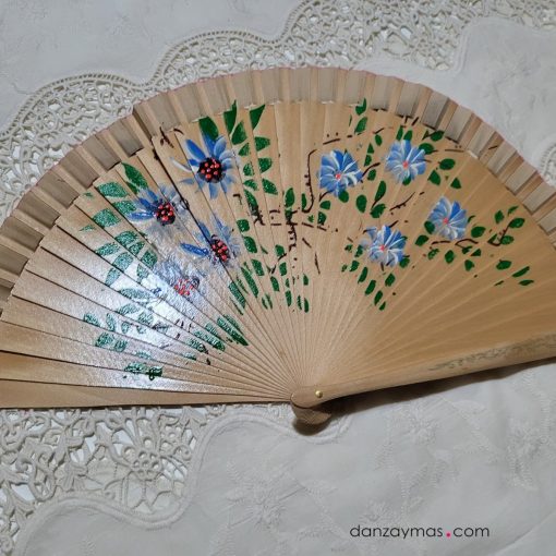 Abanico pequeño con flores