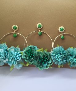 Pendientes de flamenca verdes