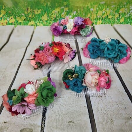 Flores con peineta