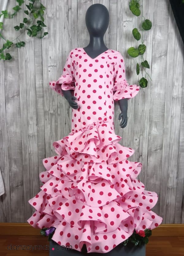 Traje de flamenca para niña largo