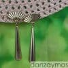 Pendientes de flamenca gota abanico