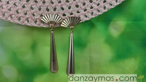Pendientes de flamenca gota abanico