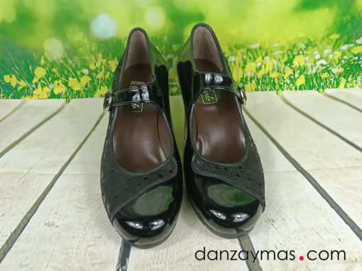 Zapatos de flamenca profesional negros