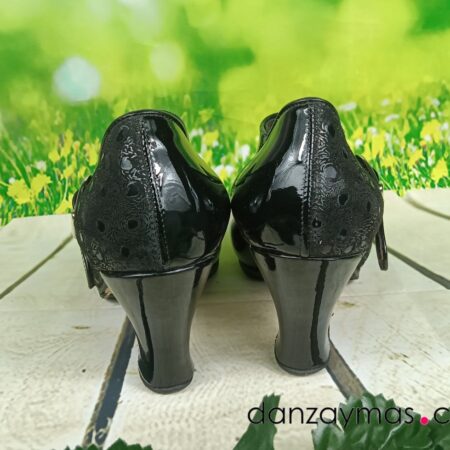 Zapatos de flamenca profesional negros