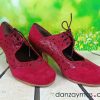 Zapatos de flamenca con cordón