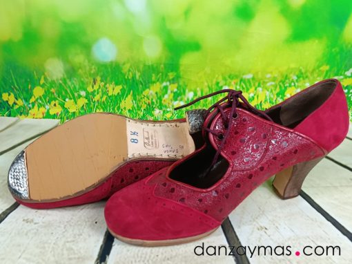 Zapatos de flamenca con cordón