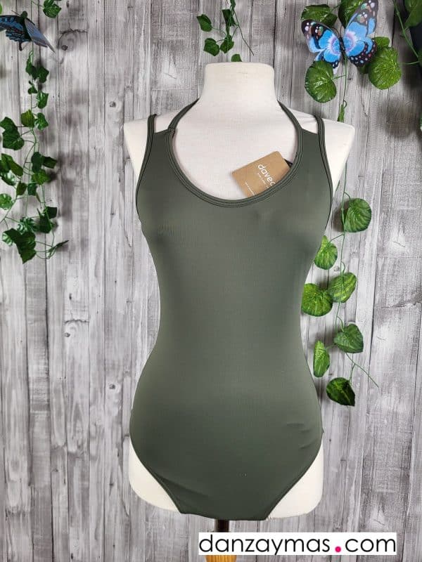 Maillot ballet verde Davedans