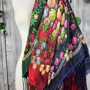 Mantón con flores