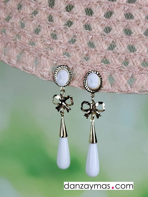 Pendientes calabaza camafeo