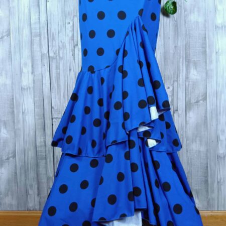Traje de flamenca negro azul