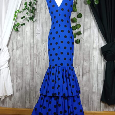 Traje de flamenca negro azul
